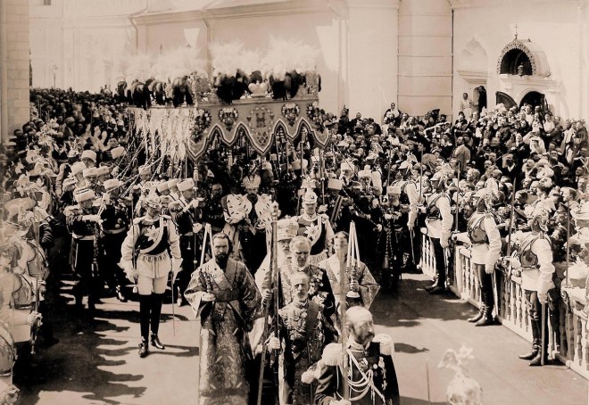 Kroonimistseremoonia rongkäik 1894 a. Moskvas