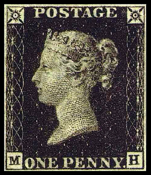 Penny black- esimene postmark