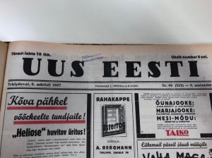 UUS EESTI ajaleht - Rahvusraamatukogu