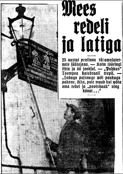 Mees redeli ja latiga