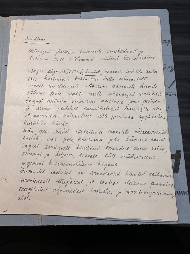 Hedvig Gross kiri Postimehe toimetusele lk 1 EAA.2111.1.3442